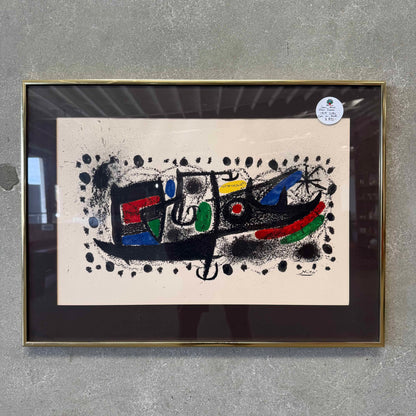Joan Miro "Star Scene" 1969 Litho C.O.A. on back