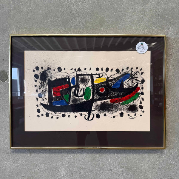 Joan Miro "Star Scene" 1969 Litho C.O.A. on back Product Image