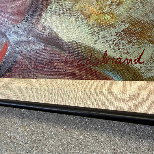 Listed Pasadena Artist Barbara Leadabrand Original Framed Oil Painting