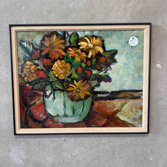 Listed Pasadena Artist Barbara Leadabrand Original Framed Oil Painting