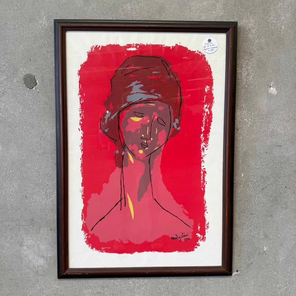 Modigliani "Tete De Femme" Hebuteme Screen Print Product Image
