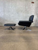 Contemporary Leather Lounge Chair & Ottoman Product Image