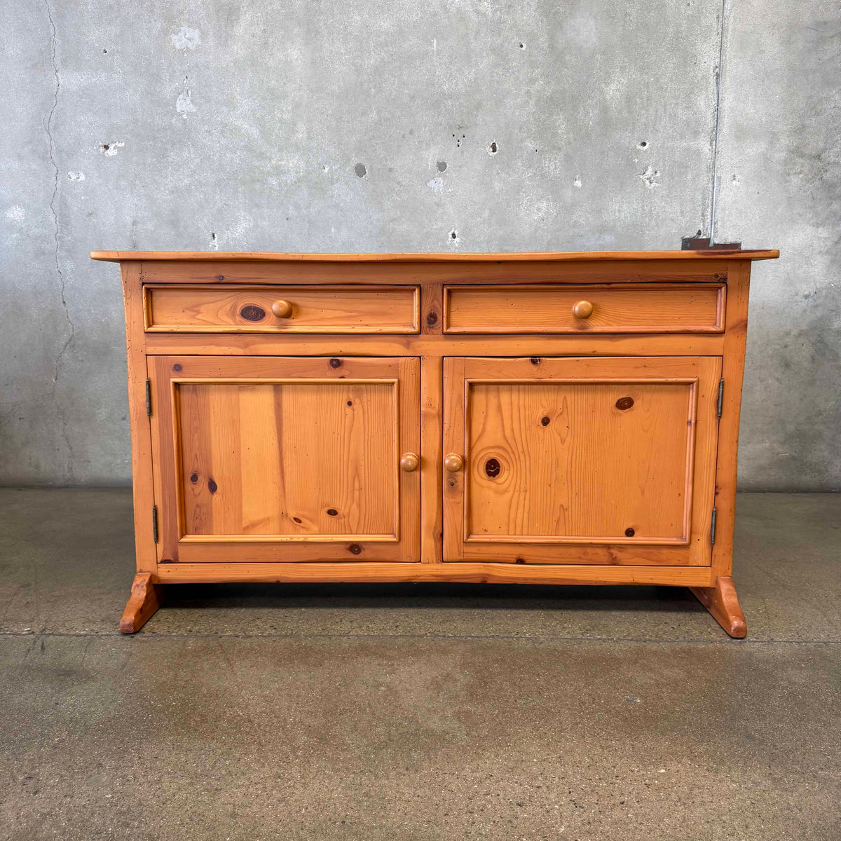 Solid Pine Credenza