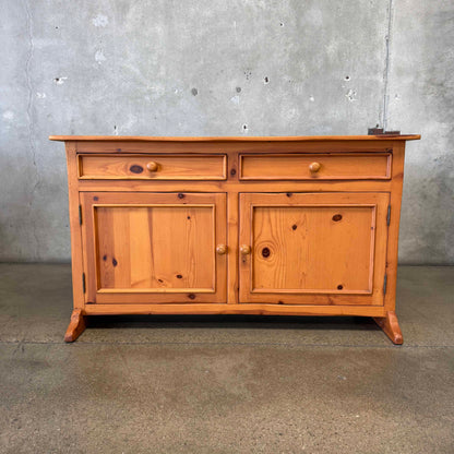 Solid Pine Credenza