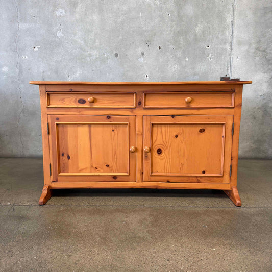 Solid Pine Credenza