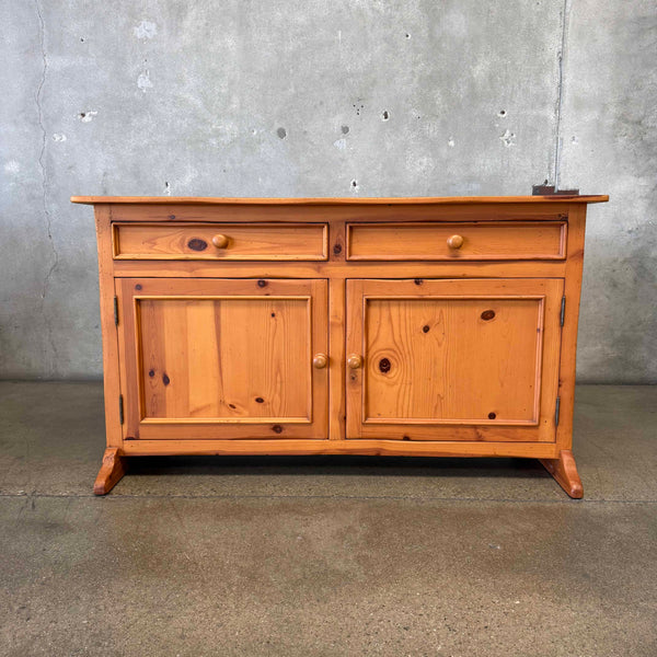 Solid Pine Credenza