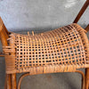 Mid Century Modern Franco Albine Style Rattan & Bamboo Rocking Horse C. 1960s Product Image