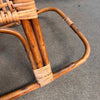 Mid Century Modern Franco Albine Style Rattan & Bamboo Rocking Horse C. 1960s Product Image