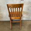 Vintage Solid Wood School Chair in the Style of W.H. Gunlocke Chair Co. Product Image