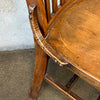 Vintage Solid Wood School Chair in the Style of W.H. Gunlocke Chair Co. Product Image