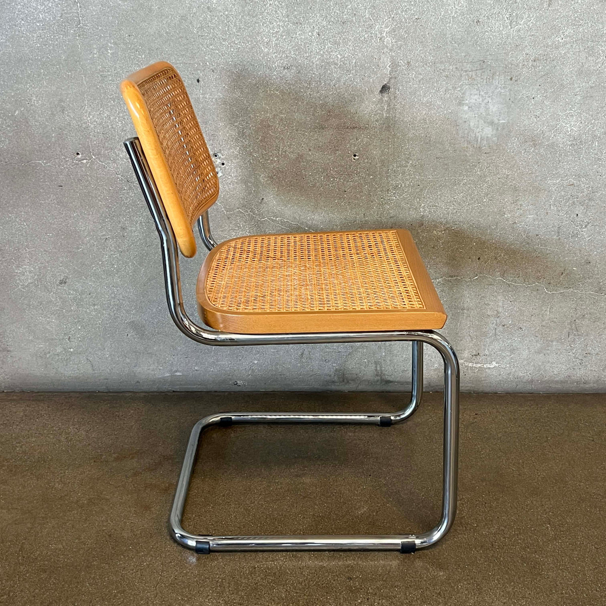 Cesca Style Woven Cane & Chrome Chair