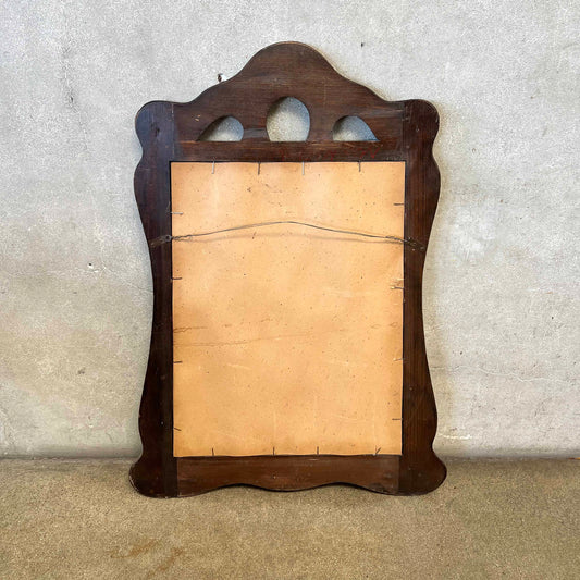Monterey Furniture Mae West Mirror Old Wood Finish c. 1930