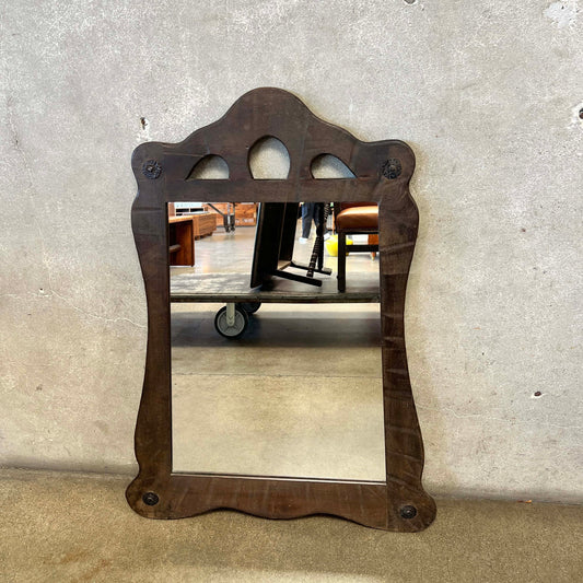 Monterey Furniture Mae West Mirror Old Wood Finish c. 1930