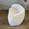 Mid Century Inspired Loveseat Sofa By CB2 with Ivory Boucle Fabric Product Image