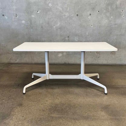 Eames Rectangular Cream Table - Laminate Top / Segmented Base Table