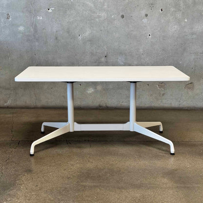 Eames Rectangular Cream Table - Laminate Top / Segmented Base Table