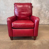 Bradington Young Zion Three-Way Red Leather Lounger #1 Product Image