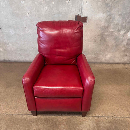 Bradington Young Zion Three-Way Red Leather Lounger #1
