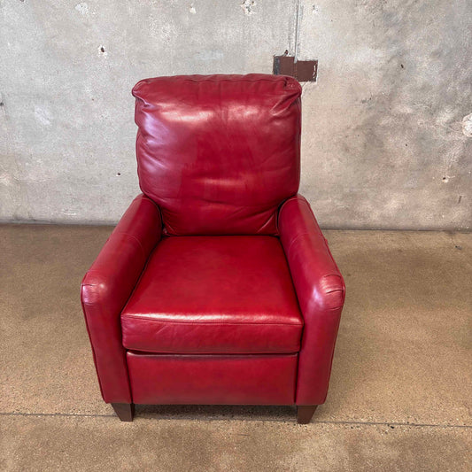 Bradington Young Zion Three-Way Red Leather Lounger #1