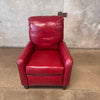 Bradington Young Zion Three-Way Red Leather Lounger #1 Product Image