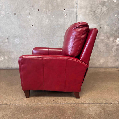 Bradington Young Zion Three-Way Red Leather Lounger #1