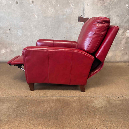 Bradington Young Zion Three-Way Red Leather Lounger #1