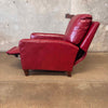 Bradington Young Zion Three-Way Red Leather Lounger #1 Product Image