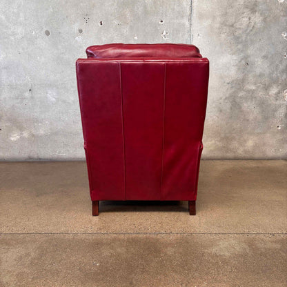 Bradington Young Zion Three-Way Red Leather Lounger #1