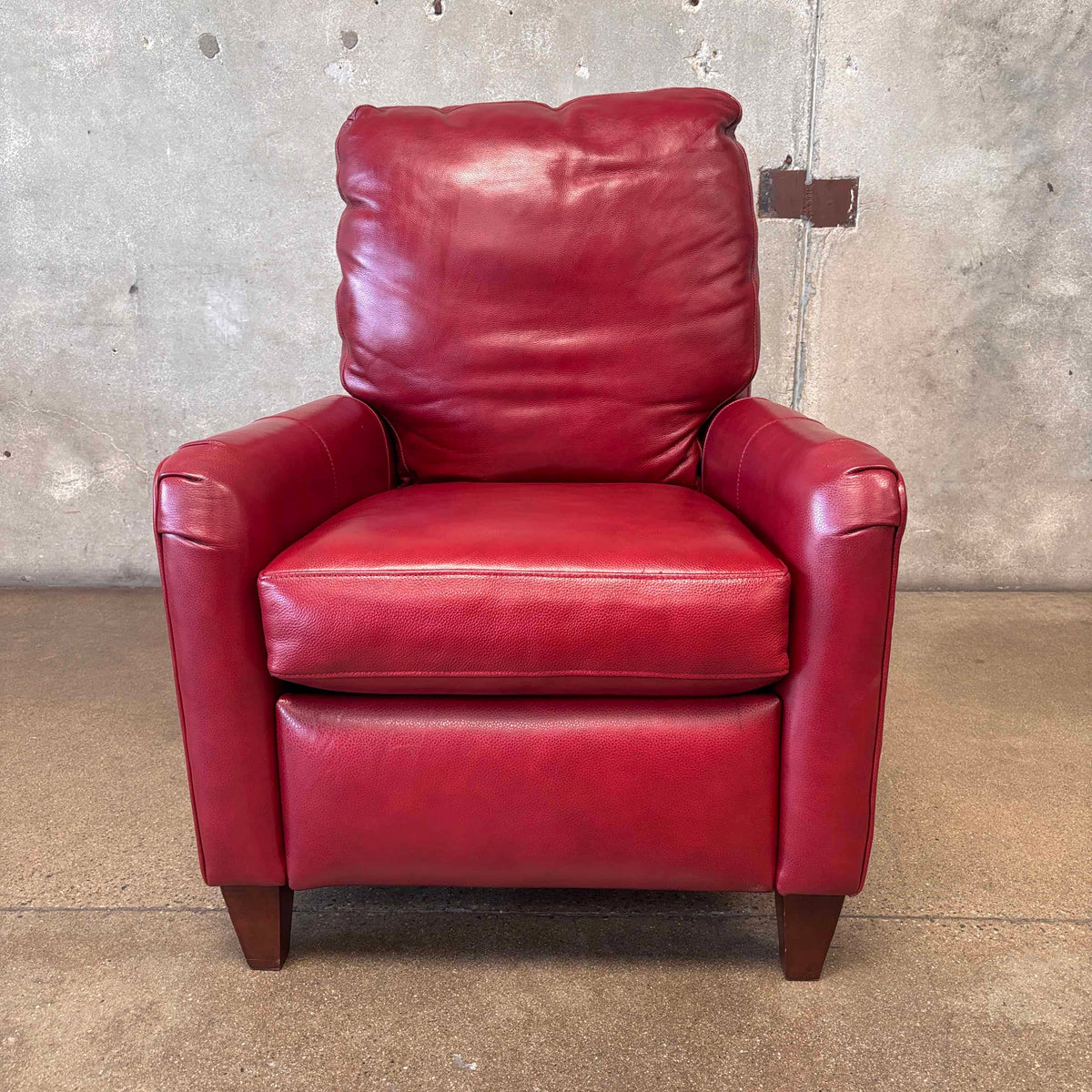 Bradington Young Zion Three-Way Red Leather Lounger #2