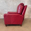 Bradington Young Zion Three-Way Red Leather Lounger #2 Product Image