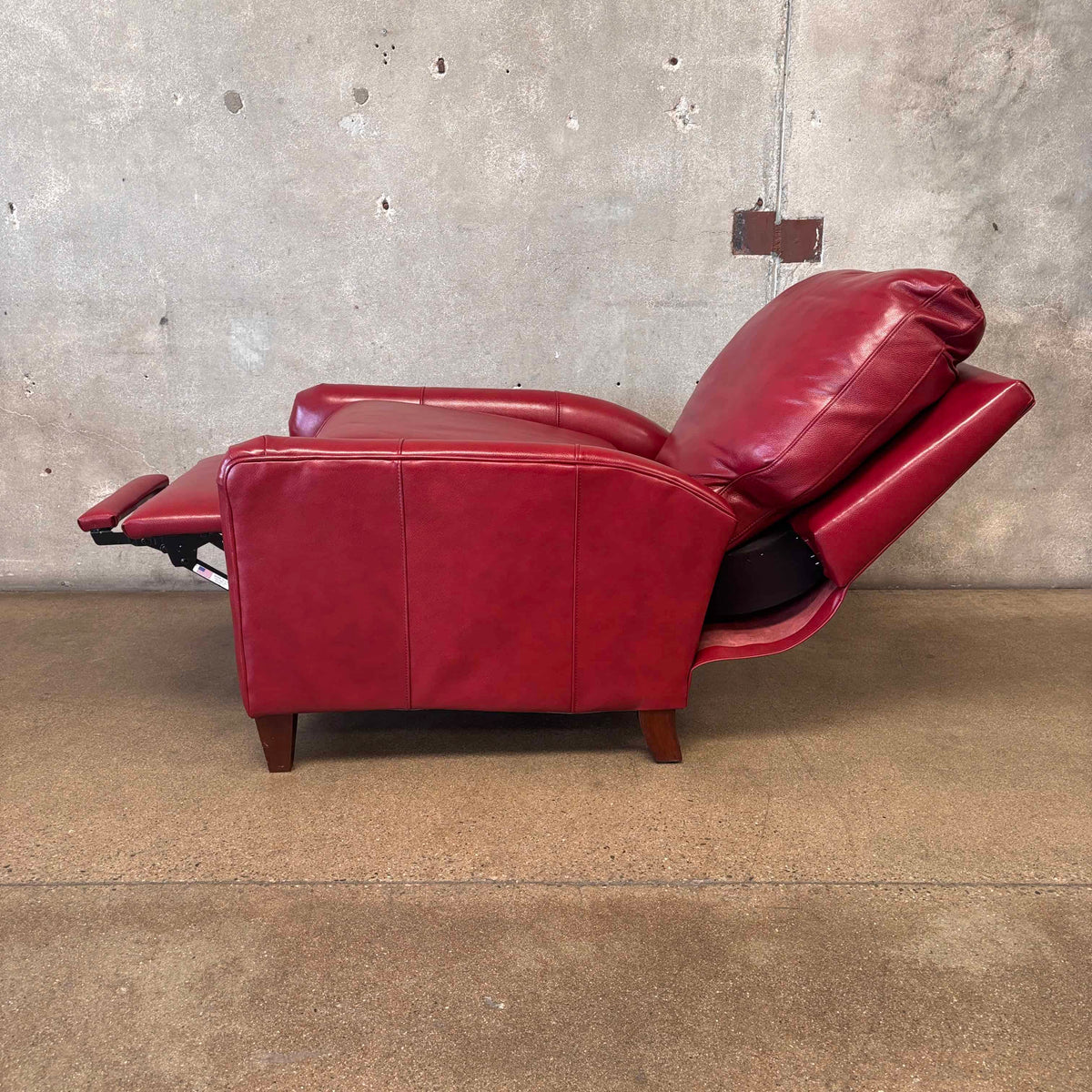 Bradington Young Zion Three-Way Red Leather Lounger #2