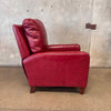 Bradington Young Zion Three-Way Red Leather Lounger #2 Product Image