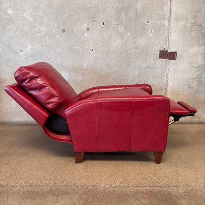 Bradington Young Zion Three-Way Red Leather Lounger #2