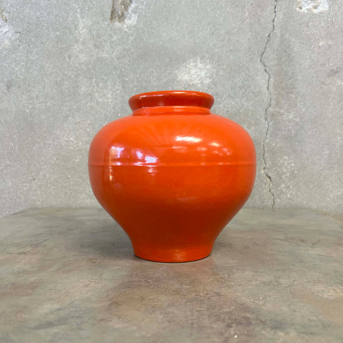 Catalina Island Bulbous Vase, Toyon Red Glaze
