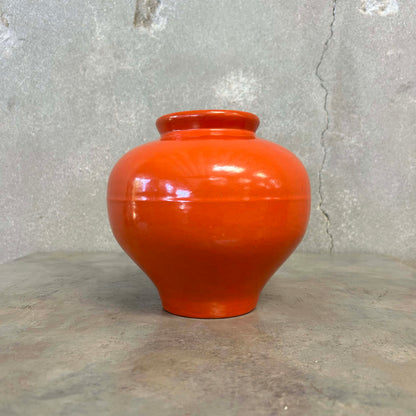 Catalina Island Bulbous Vase, Toyon Red Glaze