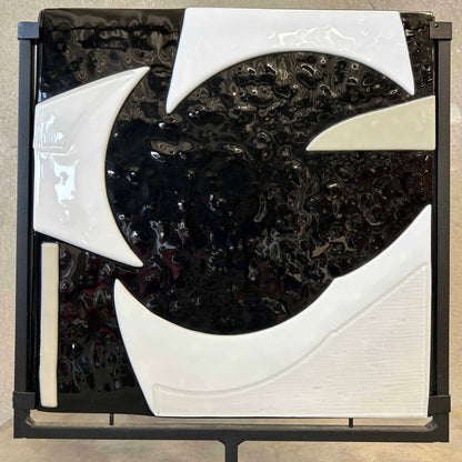 Original Abstract Glass Artwork by David Mac Innes - Signed