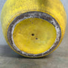 Vintage Mid Century Yellow Ceramic Planter w/ Crackle Glaze Product Image