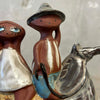 Japanese Ceramic Vase w/ Horse & Figures Product Image