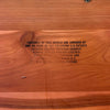 Mid Century Modern Lane Cedar Walnut Hope Chest Bench - Upholstery Tufted Product Image