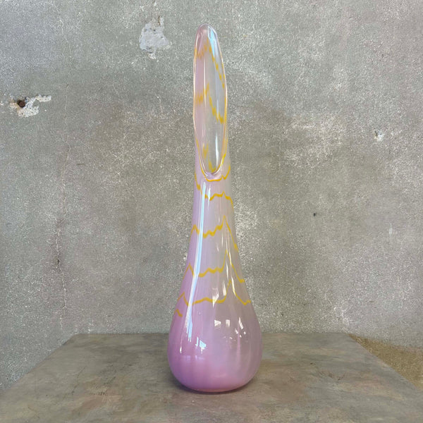 Pink & Yellow Swung Glass Vase Product Image
