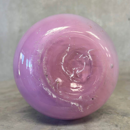 Pink & Yellow Swung Glass Vase