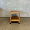 Vintage Oak Bar Cart Product Image