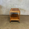 Vintage Oak Bar Cart Product Image