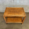 Vintage Oak Bar Cart Product Image