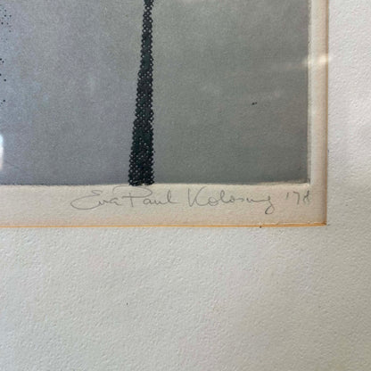 1970s Serigraph Listed Artists Eva + Paul Kolosvany (Hungarian) - Artist's Proof