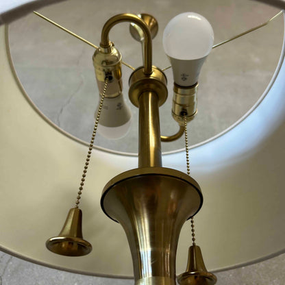 1980s Brass-Tone Floor Lamp (Working)