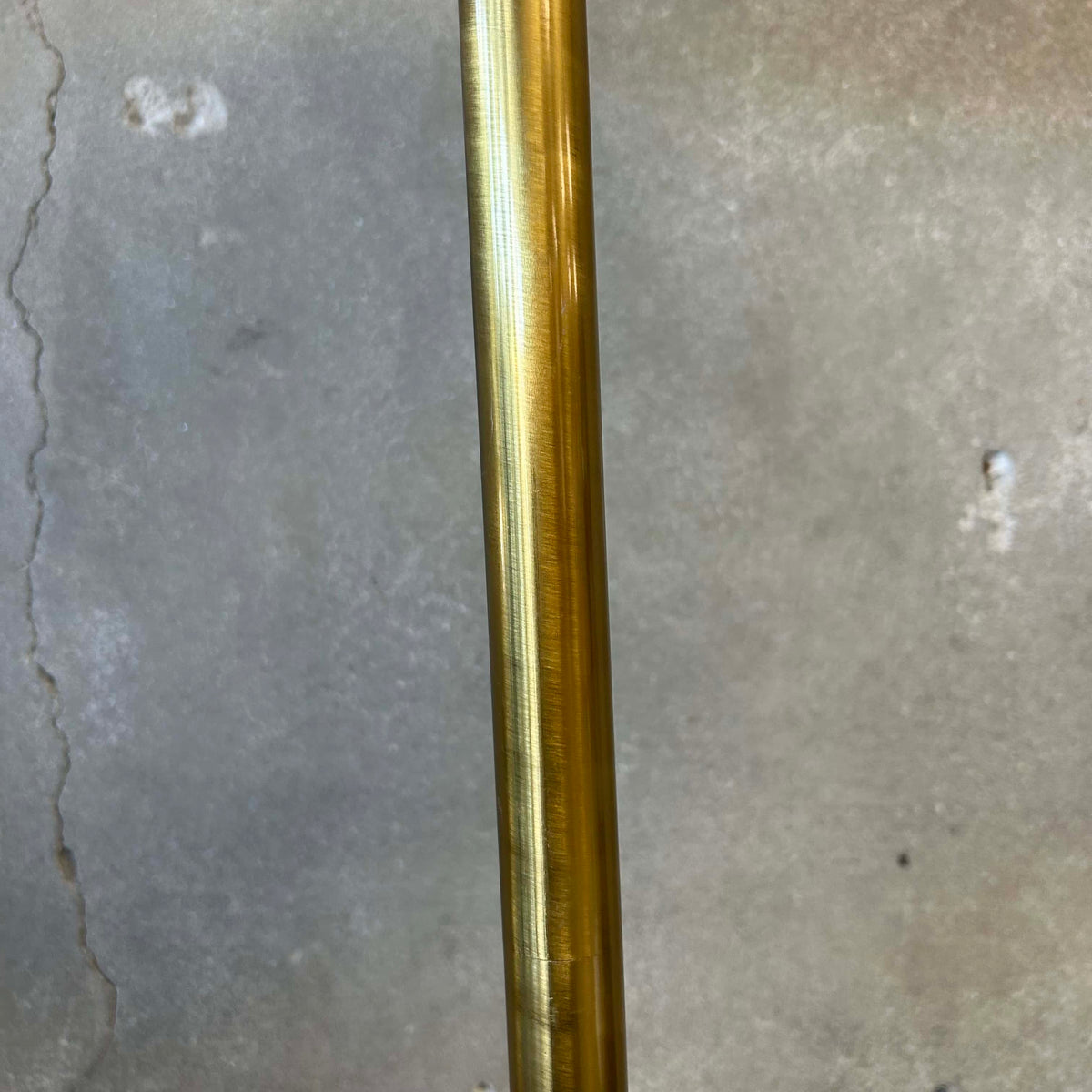 1980s Brass-Tone Floor Lamp (Working)