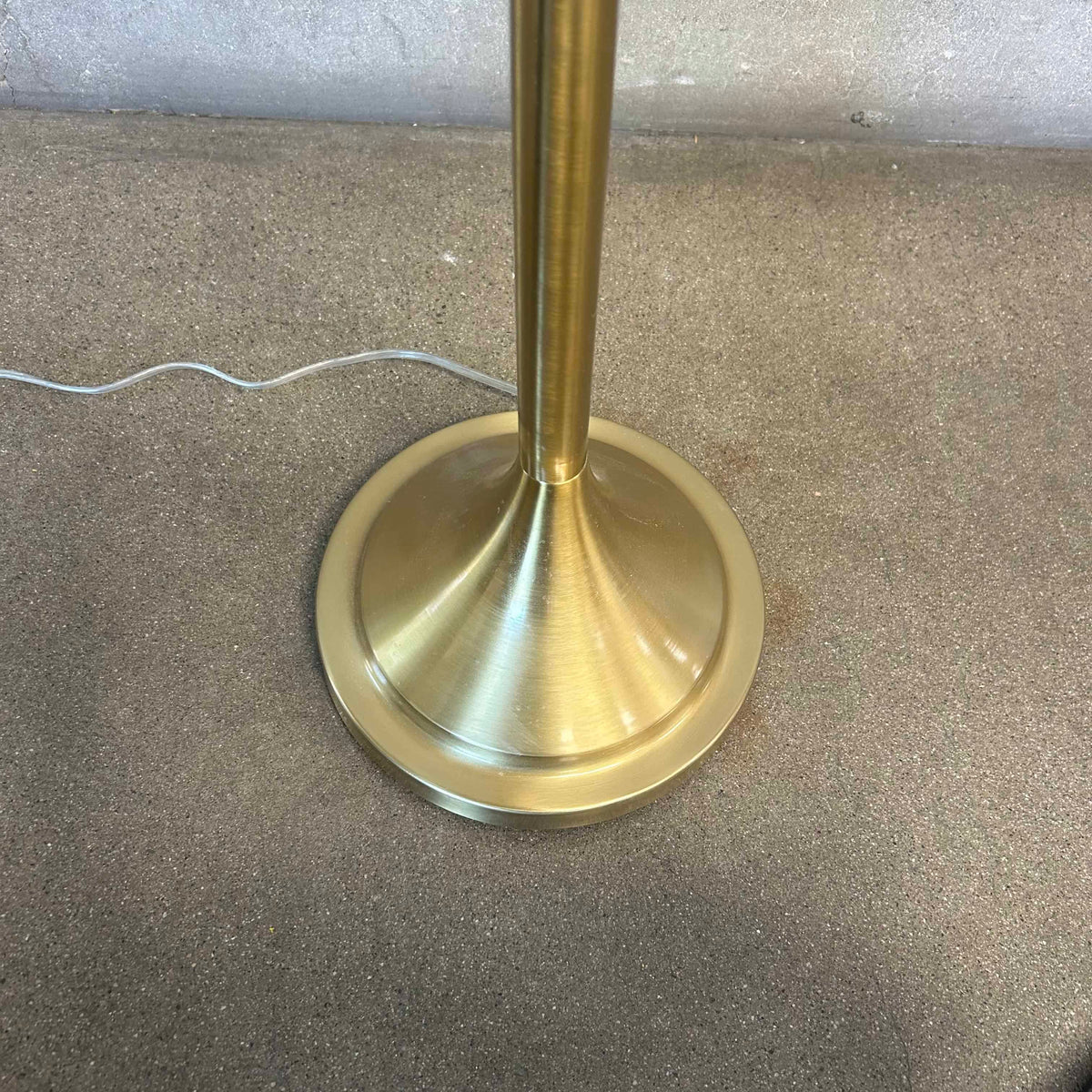 1980s Brass-Tone Floor Lamp (Working)
