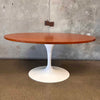Florence Knoll For Eero Saarinen Walnut Oval Tulip Table Product Image