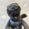 Bronze Vintage Cherub Angel Playing the Flute #1 Product Image